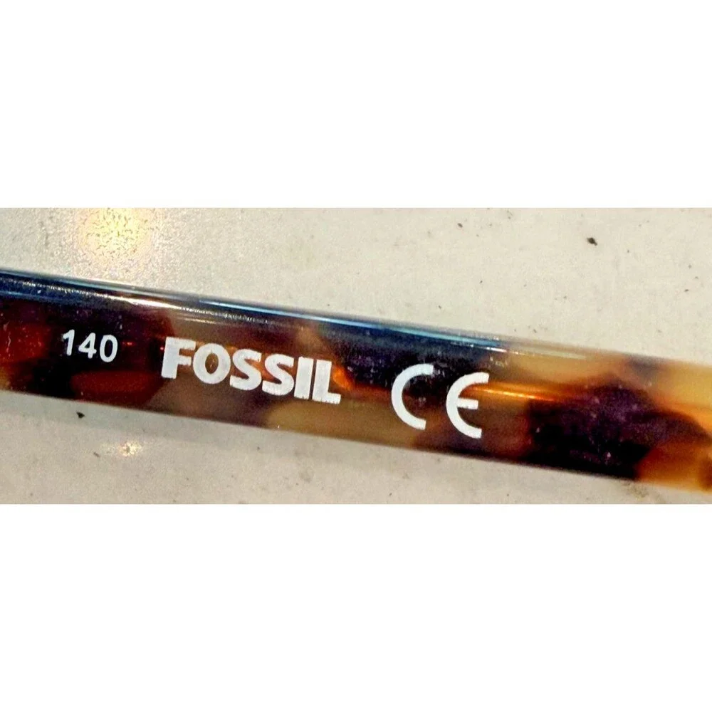 Fossil Rory 0Y44 Eyeglasses Bronze Tortoise Rectangular Frames 50-19-140 Eyewear